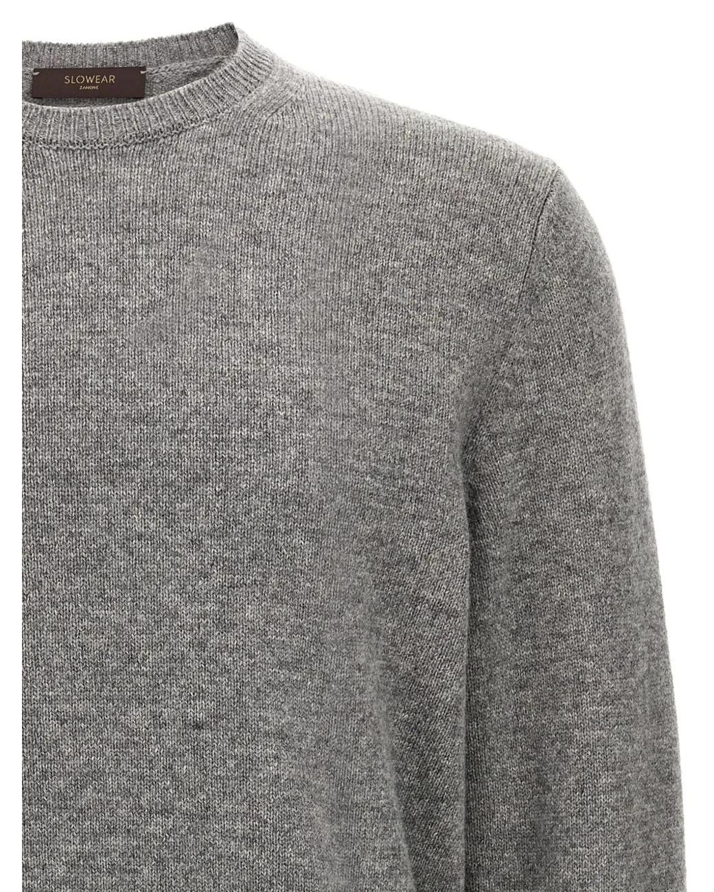 Pull En Laine Zanone pour homme en coloris Gray