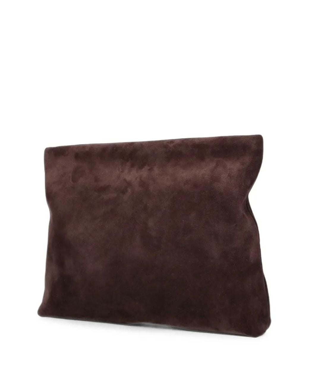 Nili Lotan Brown Suede Clutch Bag