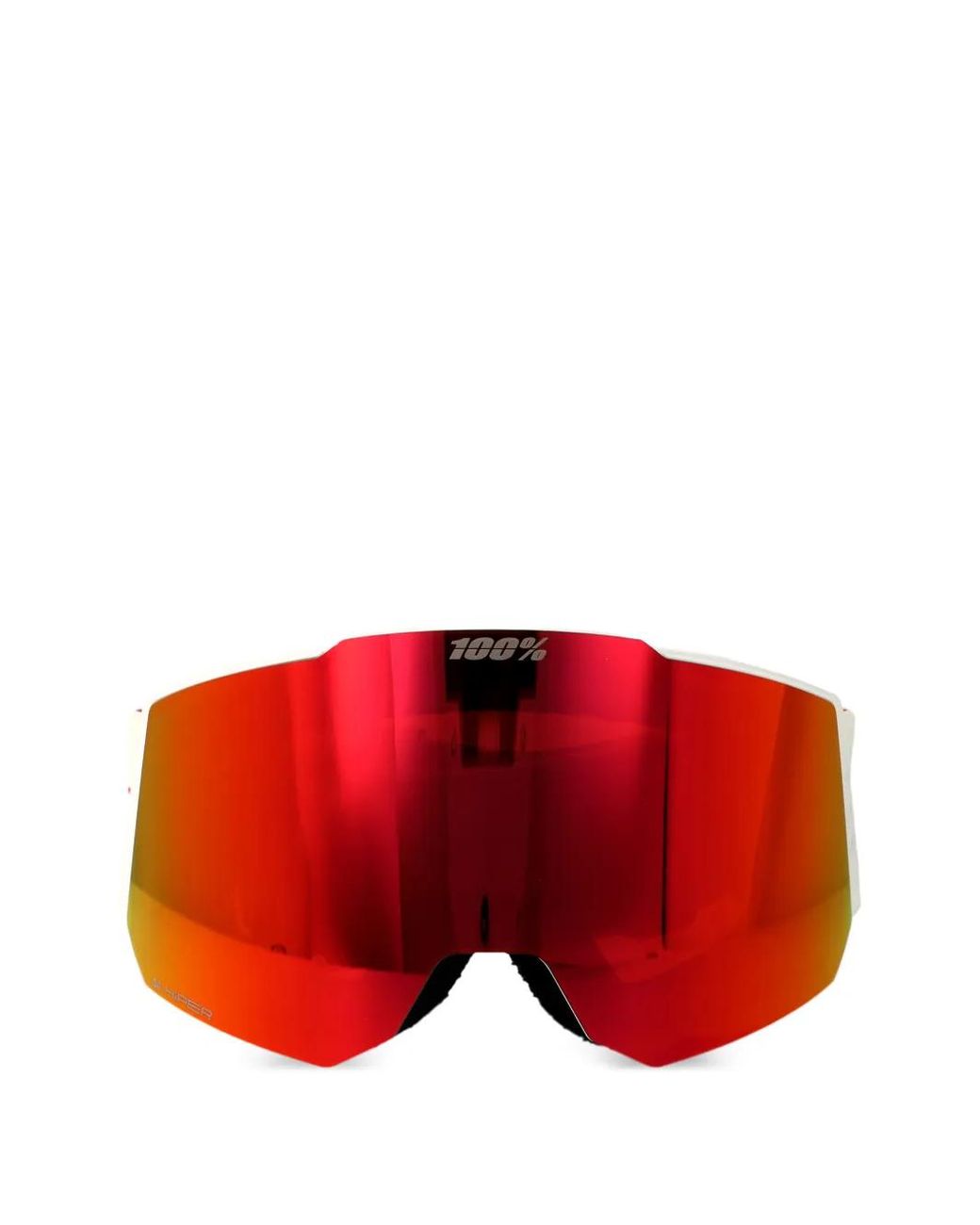 100% Eyewear Red Snowcraft Shield-Frame Sunglasses