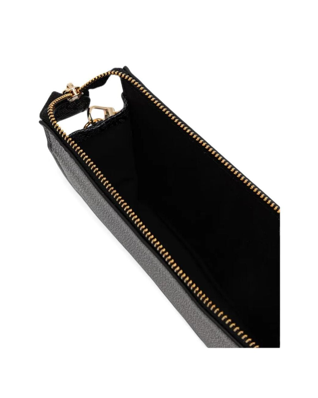 Guess Black Monogram-Print Logo-Plaque Phone Bag