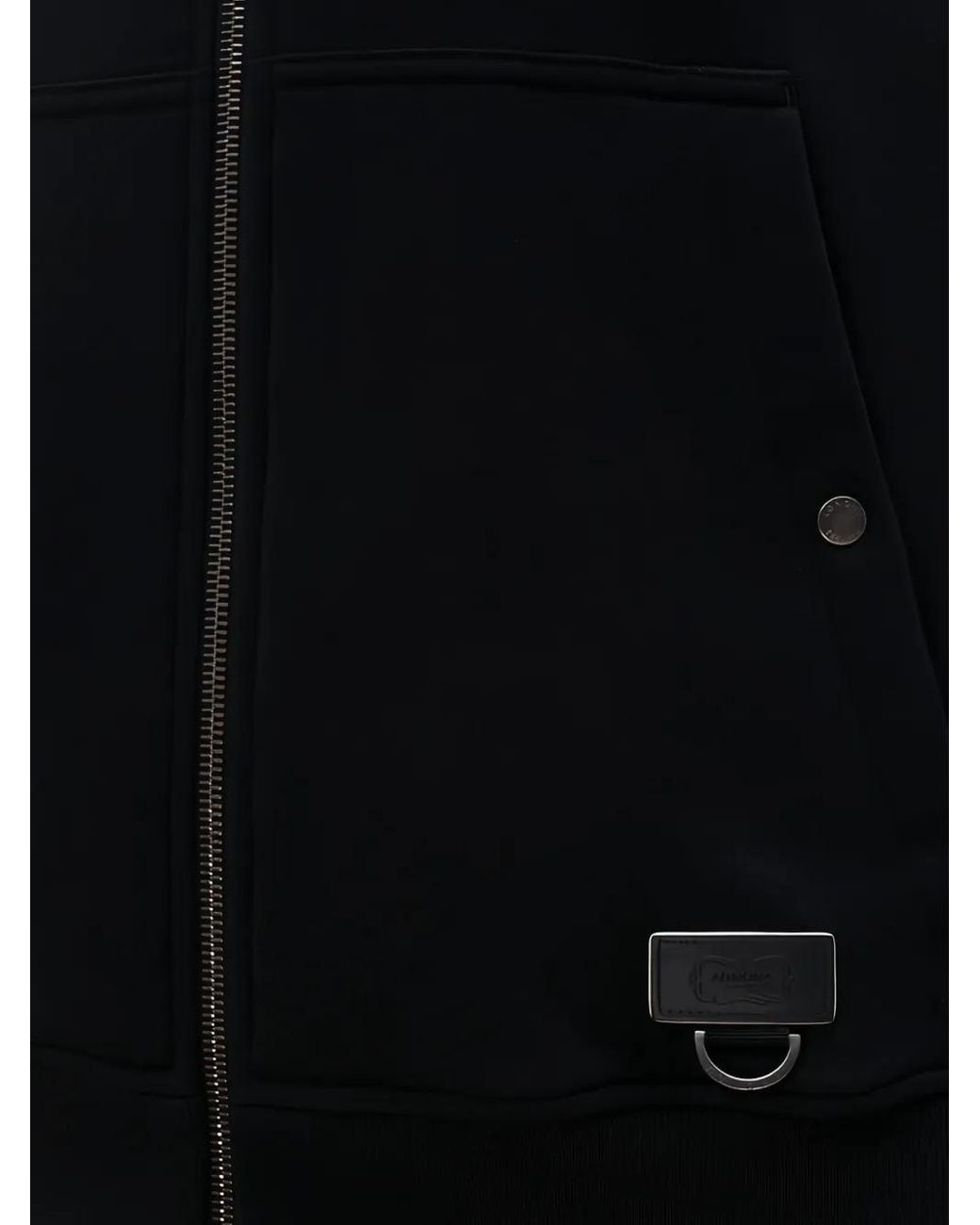 Agnona Black Hooded Zip Sweater for men