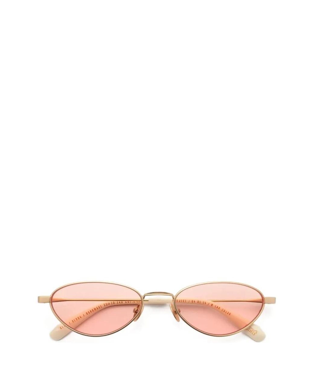 Gast Pink Alba Oval-Frame Sunglasses