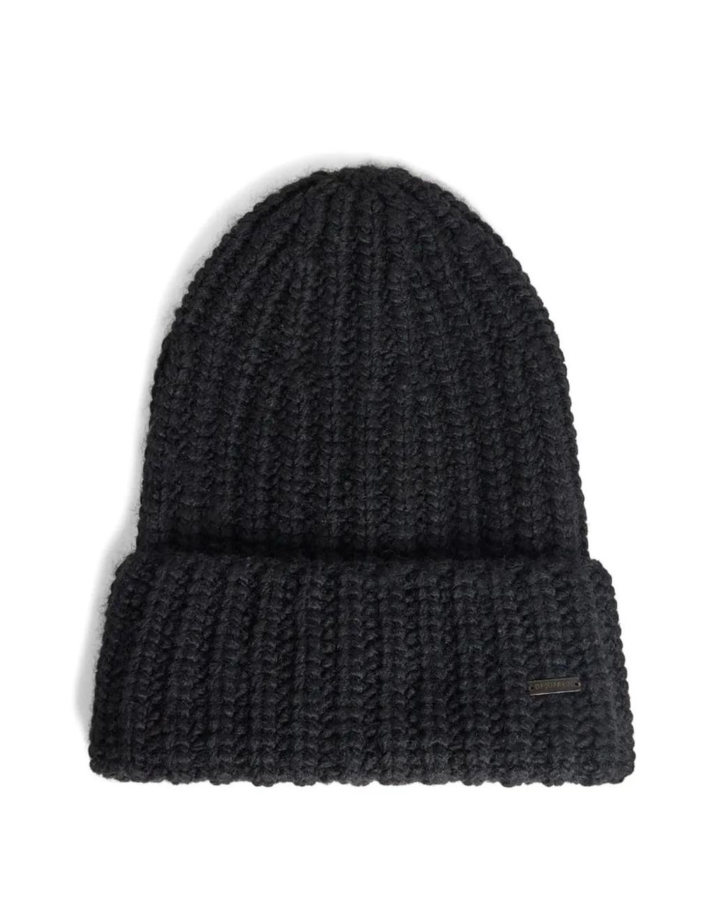 DSquared² Black Après Ski Knit Beanie Hat for men