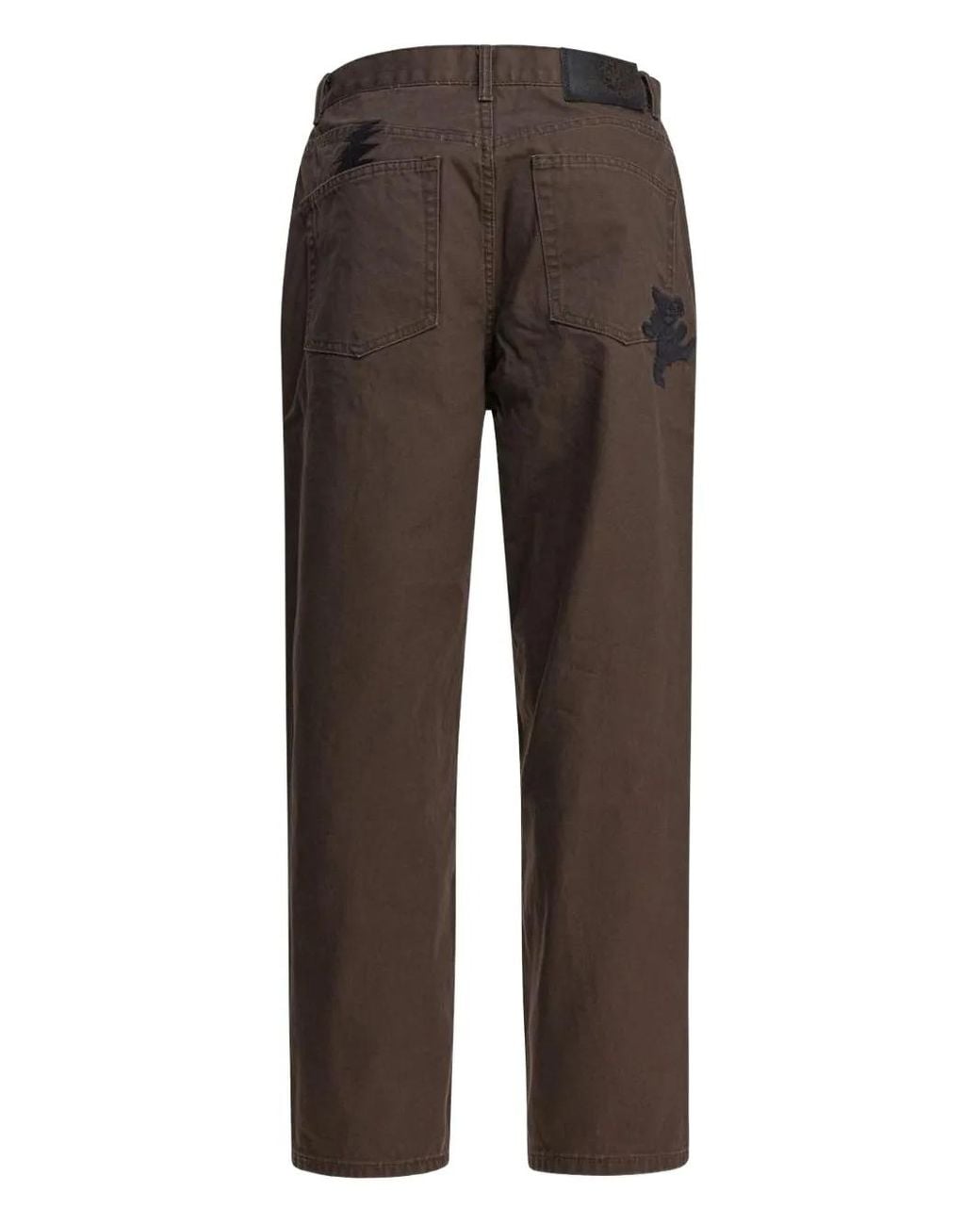 Thisisneverthat Brown Cotton Trousers for men