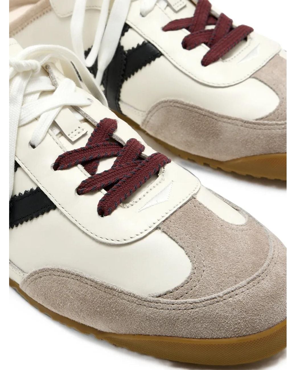 Veronica Beard White Mules Nicoline À Empiècements