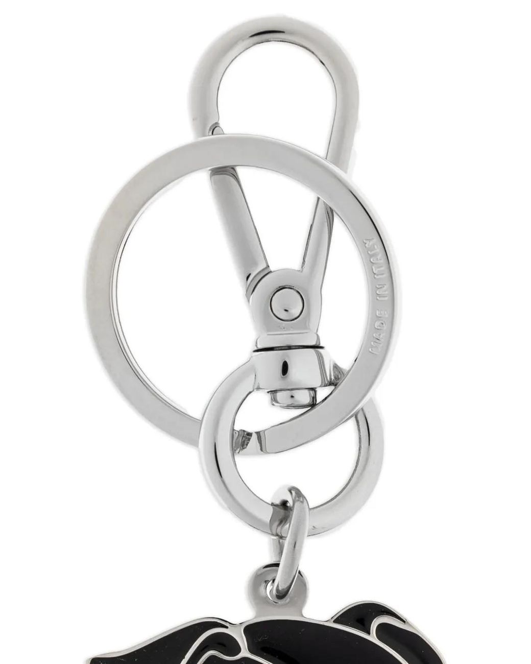 Fendi White Dog Pendant Keyring for men