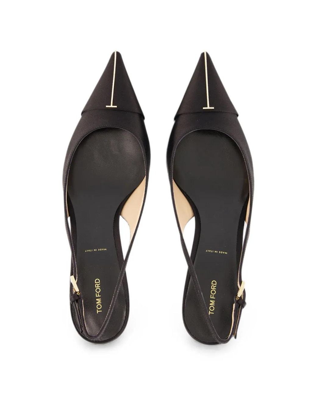Tom Ford Black Escarpins Ornés De Cristaux À Bride Arrière