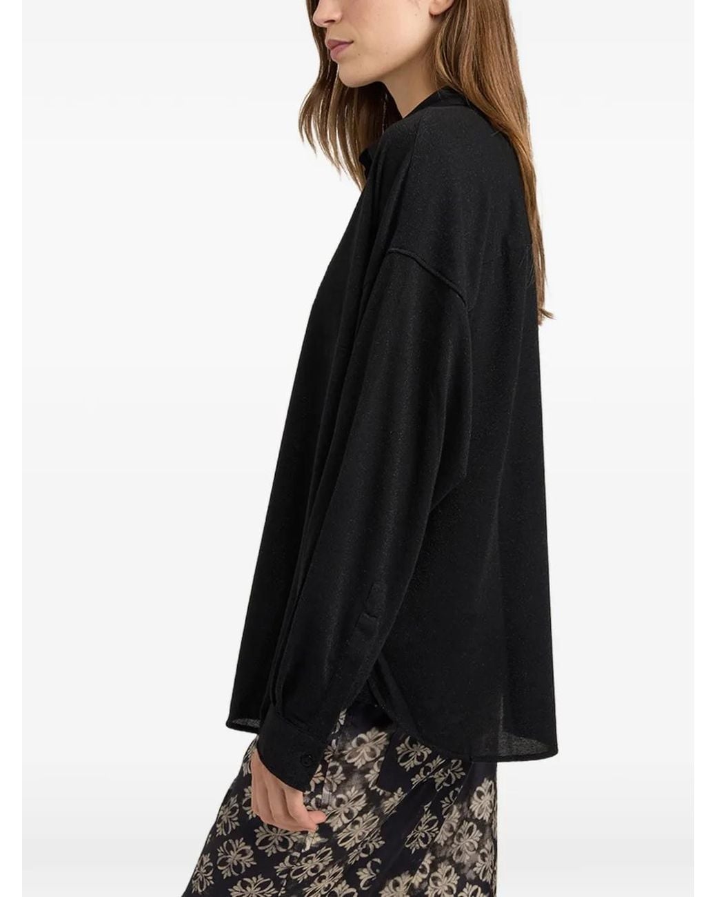 Momoní Black Pitanga Bis Oversized Shirt