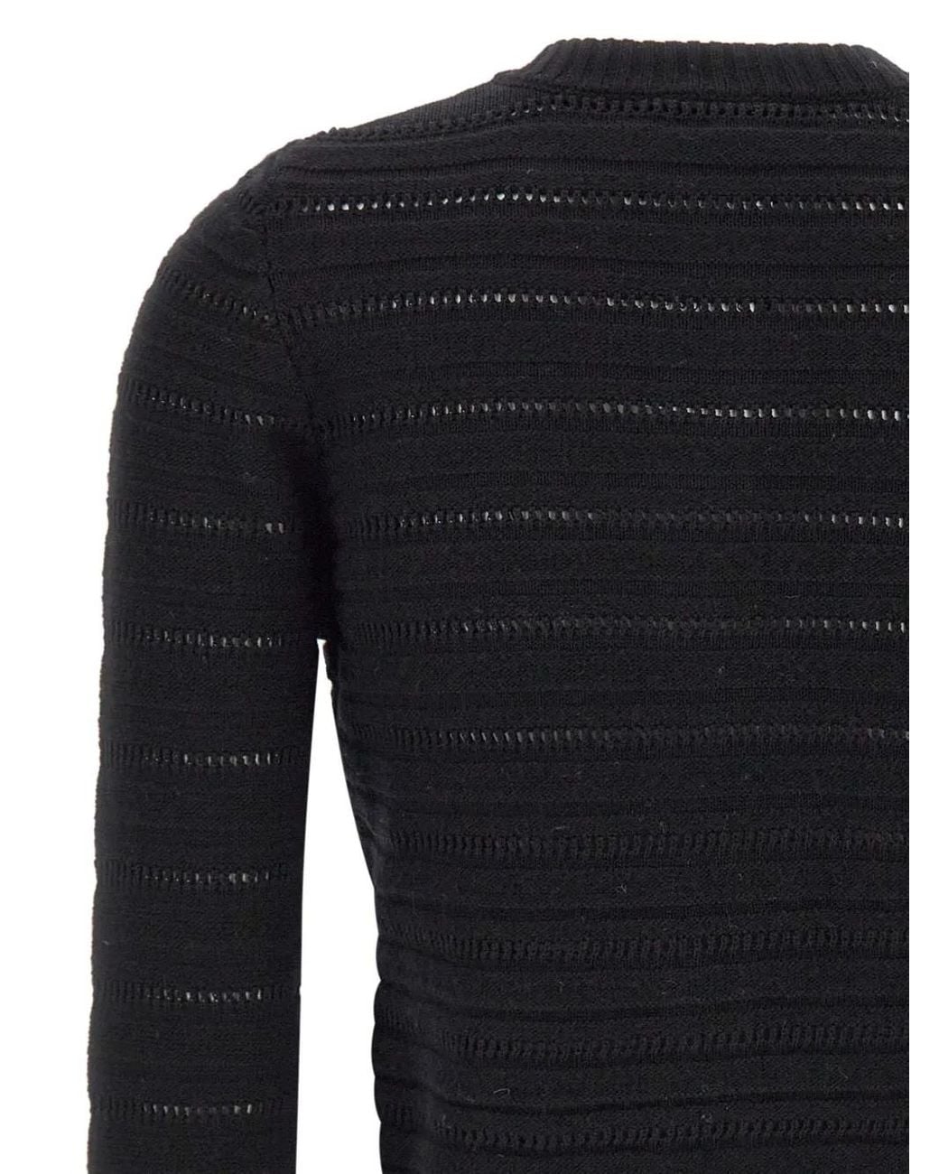 Marella Blue Textured Wool Cardigan