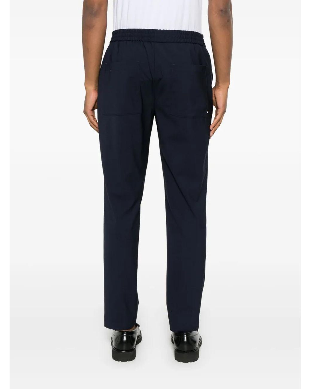 Boss Blue Tapered Trousers for men
