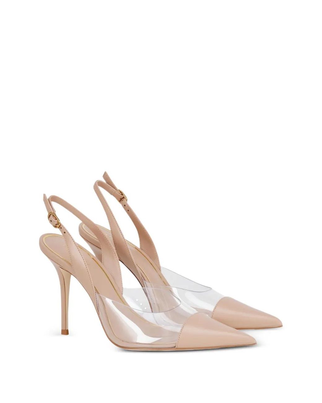 POTAMY White Slingback-Pumps