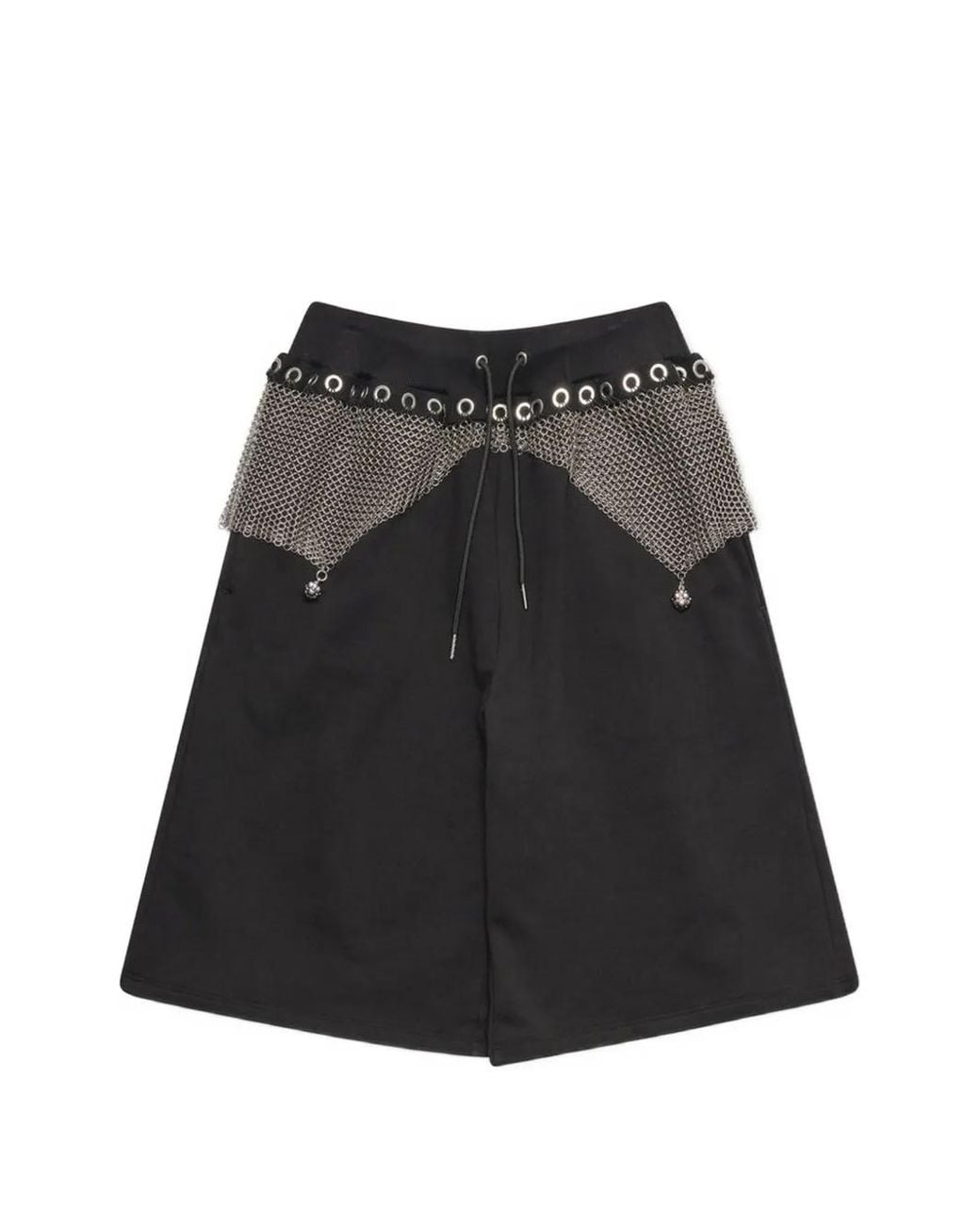 Chopova Lowena Black Titan Chainmail Shorts