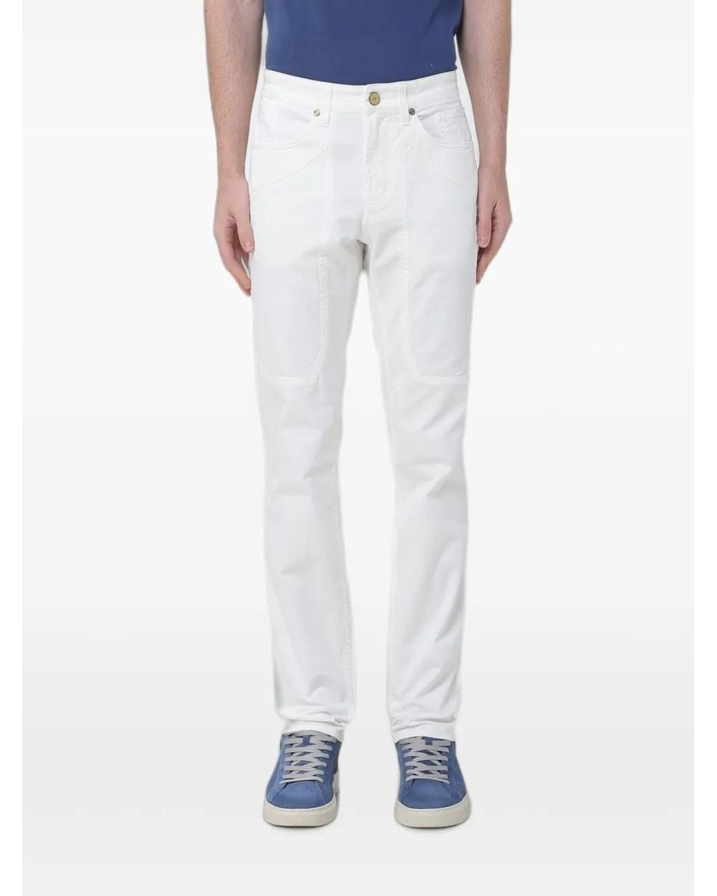 Jeckerson Blue John Slim-Fit Trousers for men