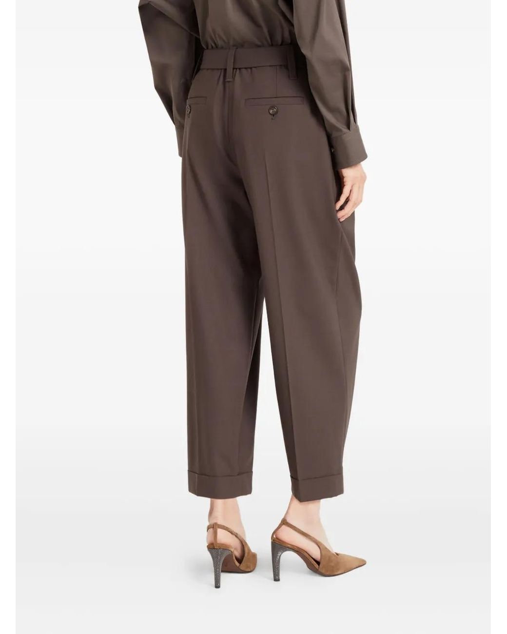Brunello Cucinelli Satorial Broek in het Brown