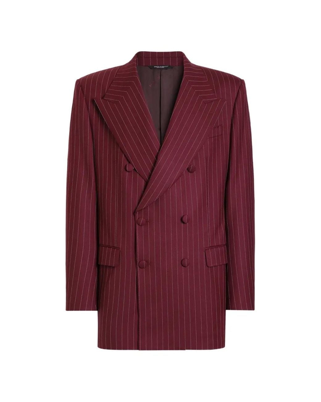 Dolce & Gabbana Purple Double-Breasted Martini Suit for men