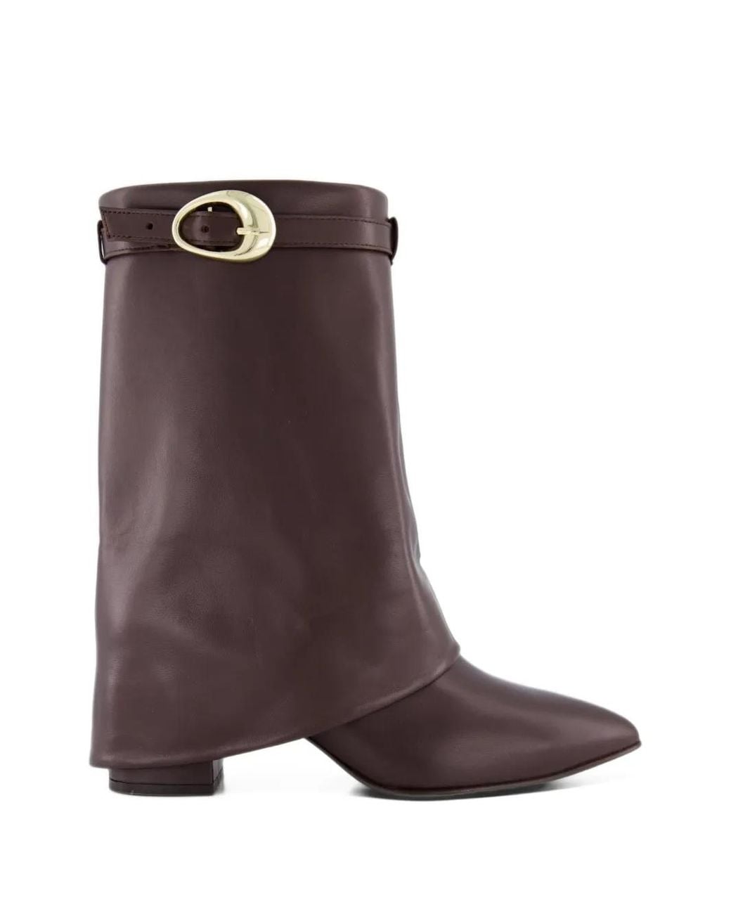 Toral Shoes Brown Tl-Cleo Buckle-Detail Boots