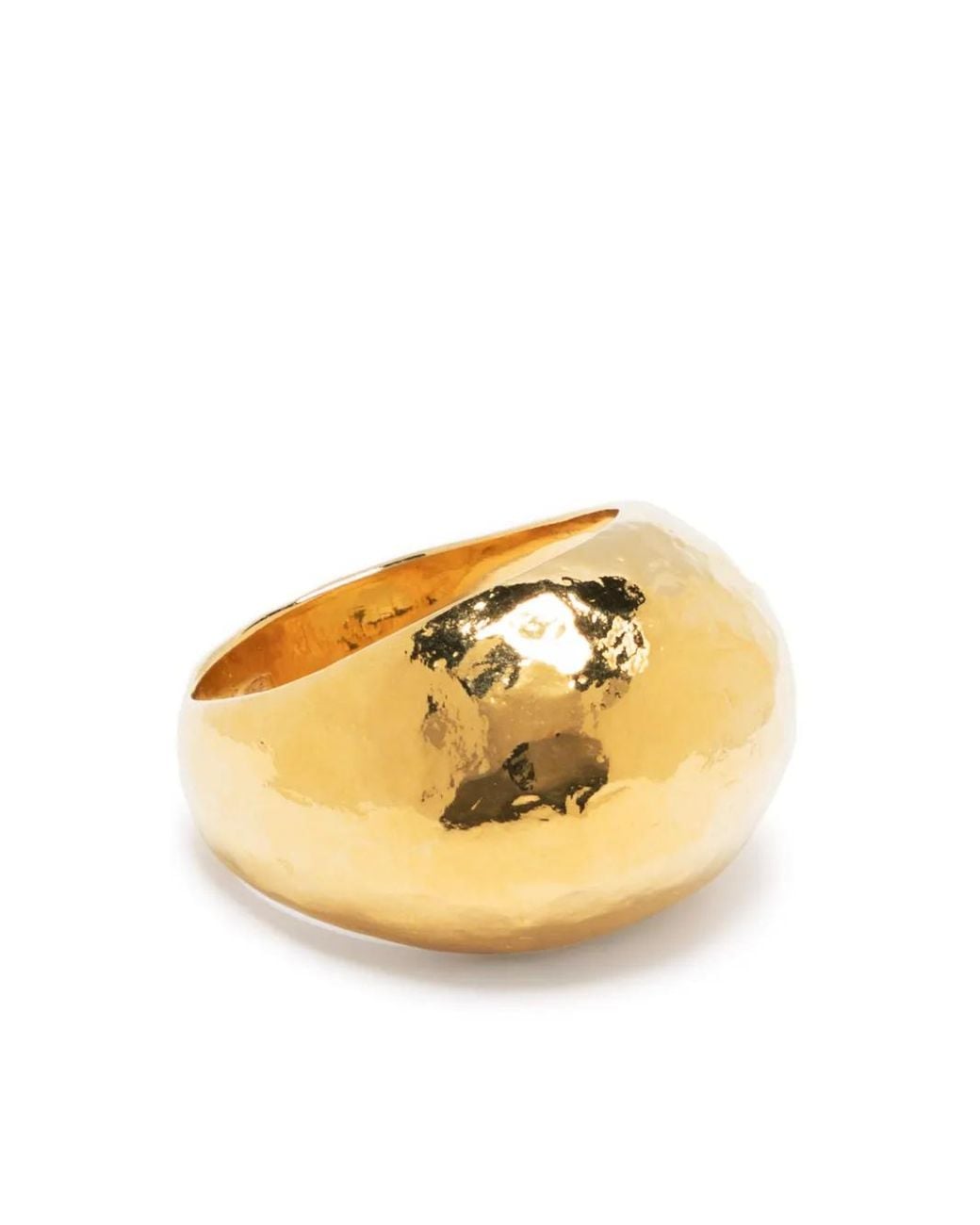 Hammered Dome Ring di Wouters & Hendrix in Metallic