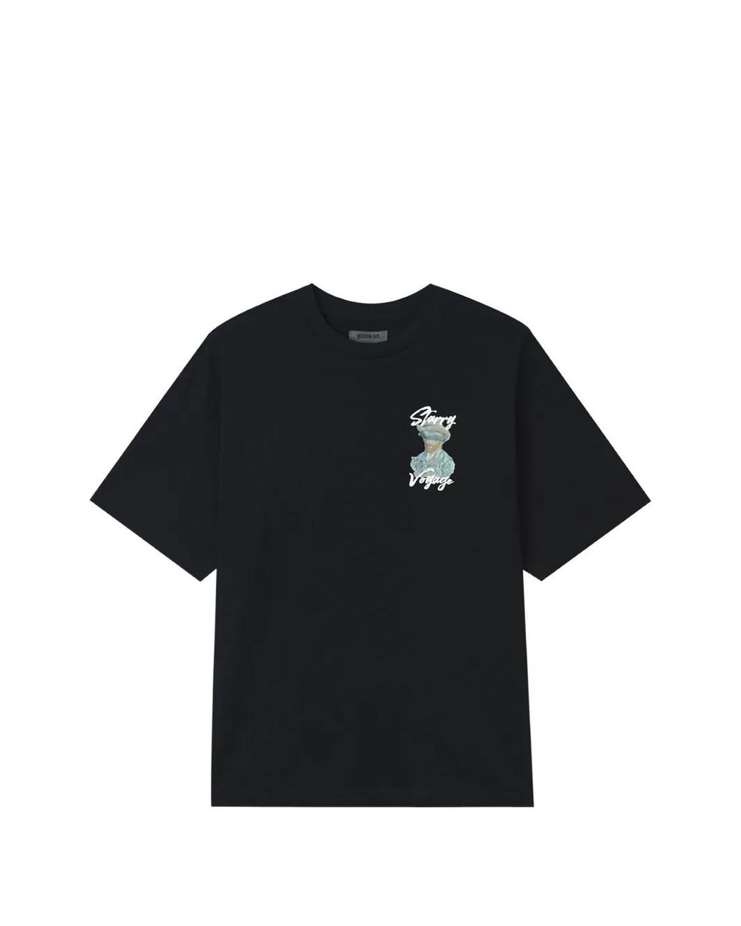 Musium Div. Black Graphic-Print T-Shirt for men