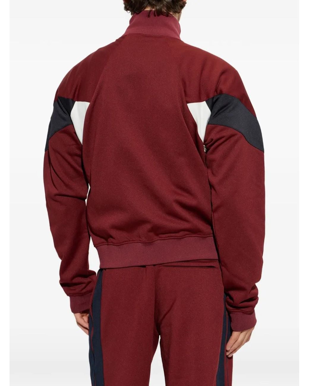 McQueen Colour-Block Embroidered-Logo Sweatshirt for men