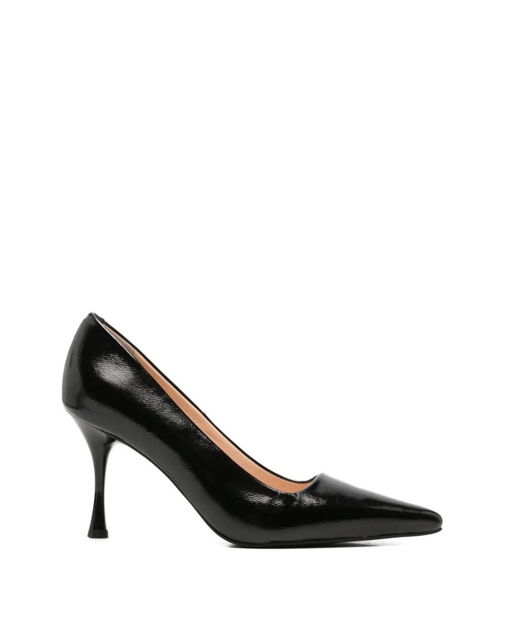 SERGIO MORETTI FIRENZE Black Pointed-Toe Pumps