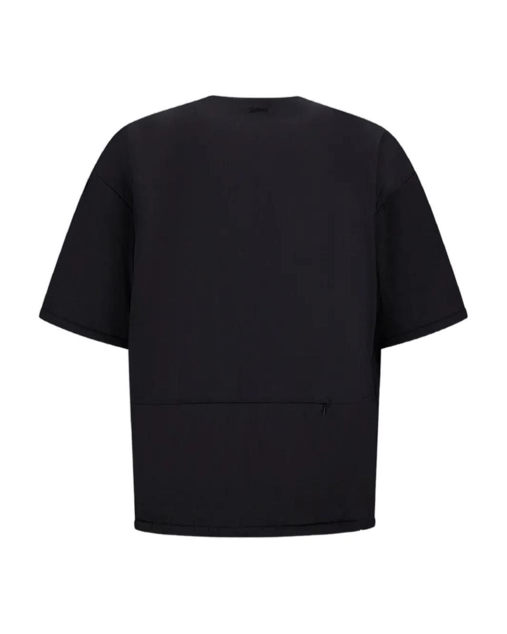 Herno Black Pocket-Detail Short-Sleeved T-Shirt for men