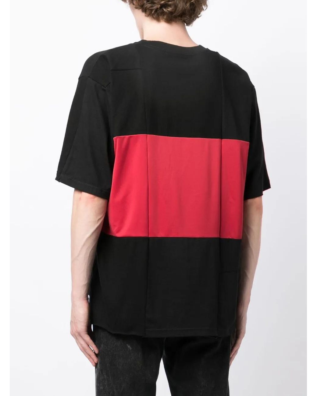 Children of the discordance Black Patchwork Cotton T-Shirt for men