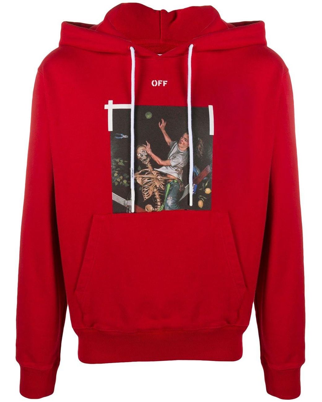 Off-White c/o Virgil Abloh Cotton Pascal Oversize-fit Hoodie in Red for ...