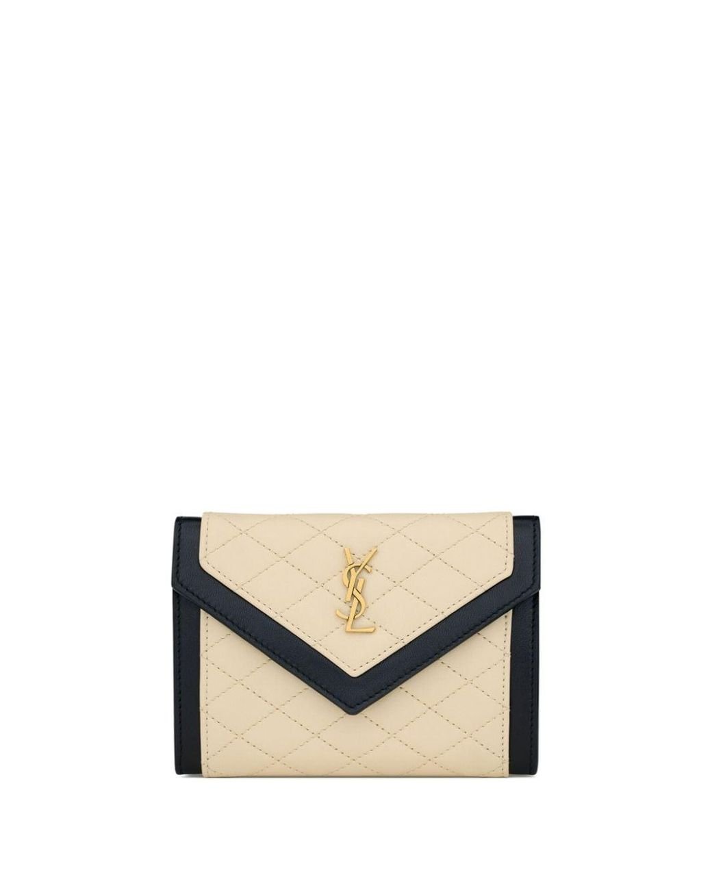 Saint Laurent Small Gaby Quilted Leather Envelope Wallet