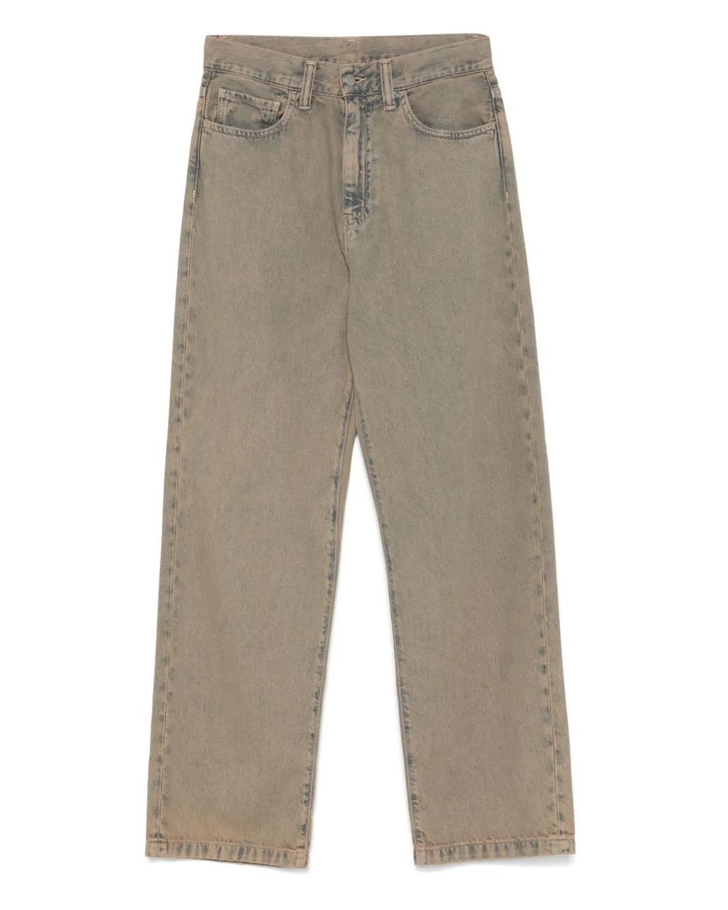 Jean À Patch Logo Carhartt pour homme en coloris Gray