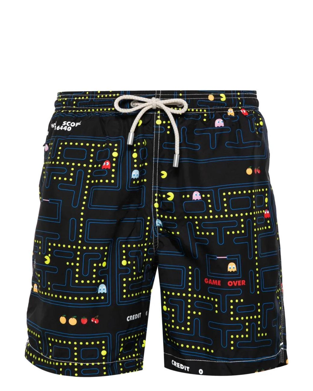 Mc2 Saint Barth Black Lightning Printed Swim Shorts for men