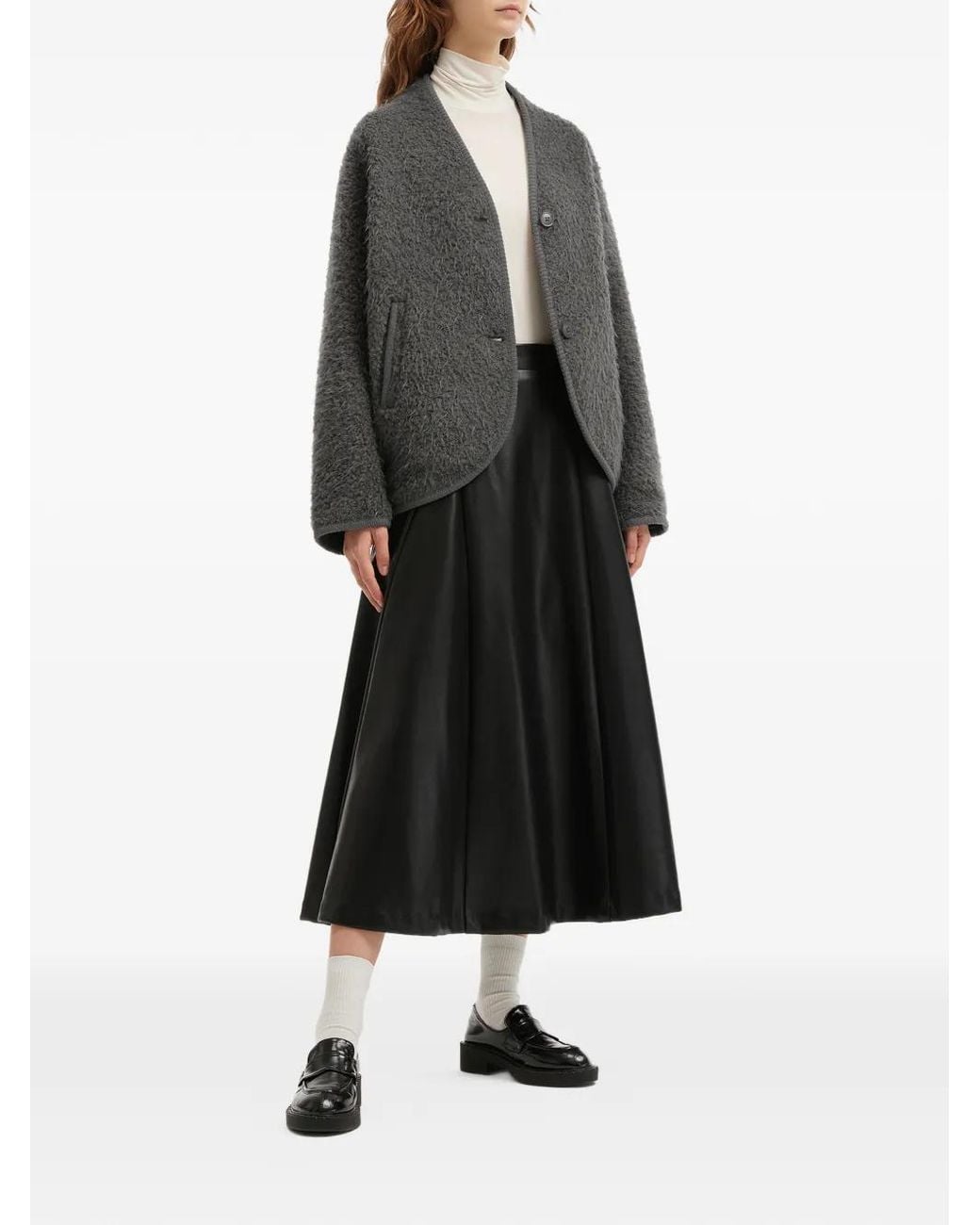 B+ AB Gray Button Jacket