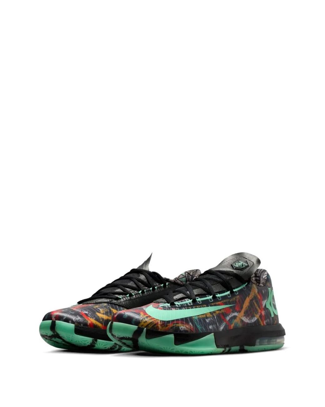 Nike Black Zoom Kd 6 Graphic-Print Sneakers for men