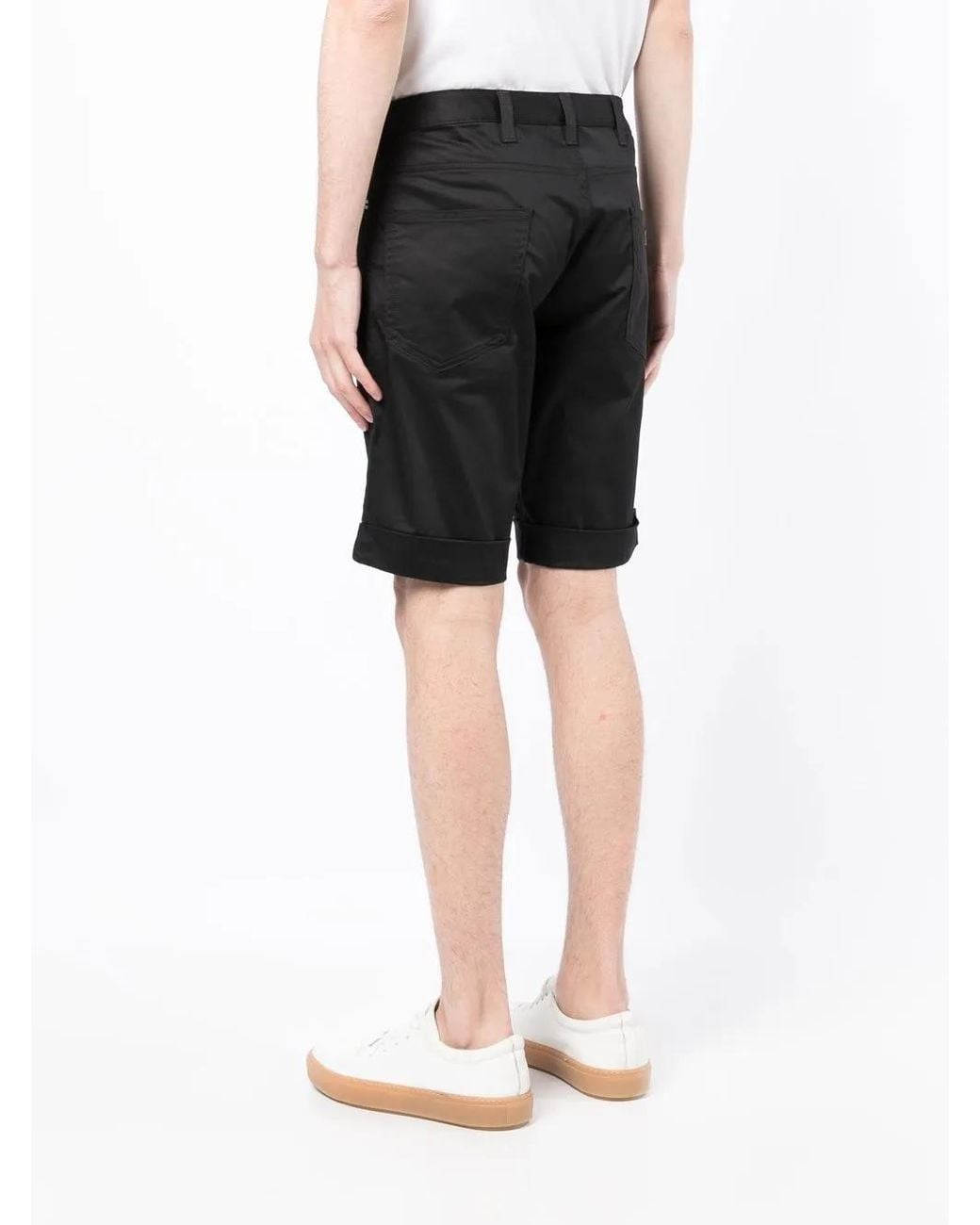 Emporio Armani Black Cotton Shorts for men