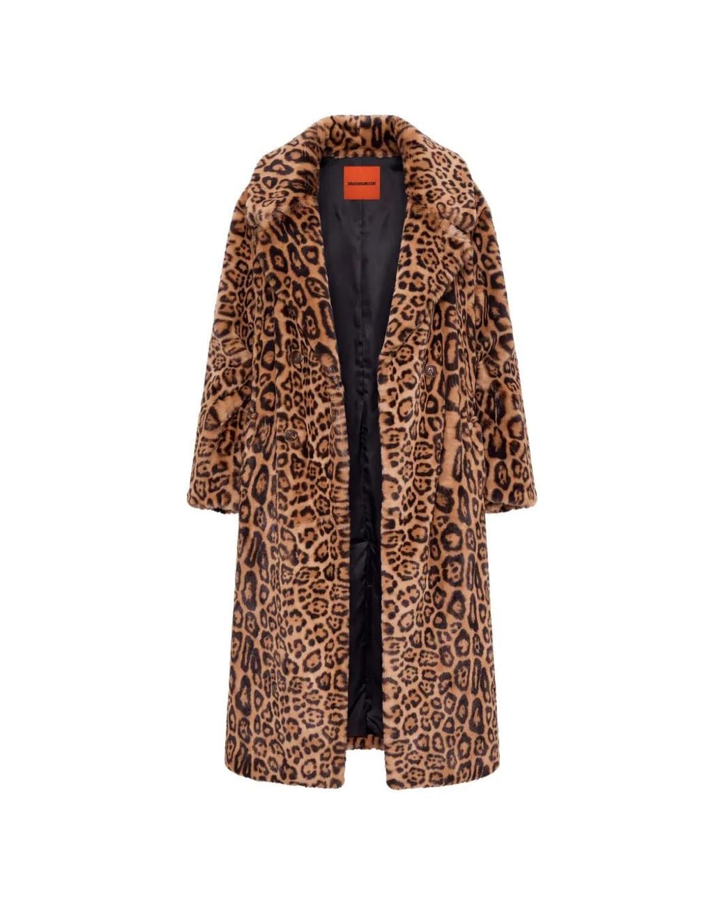 Simon Miller Brown Jetz Cheetah-Print Coat