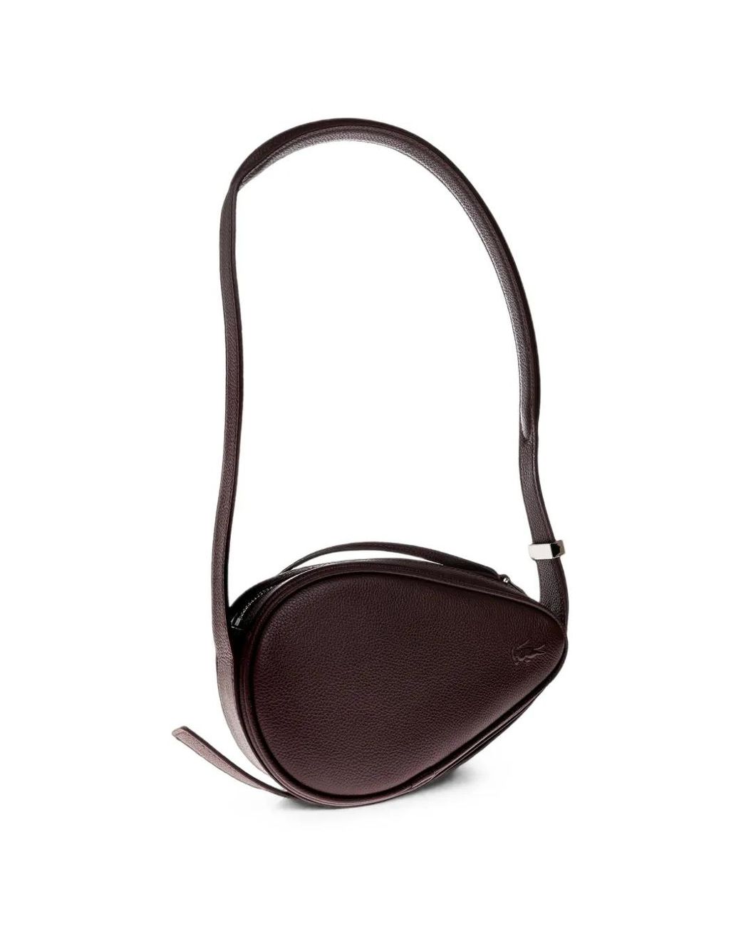 Lacoste White Mini Racket Smash Court Shoulder Bag