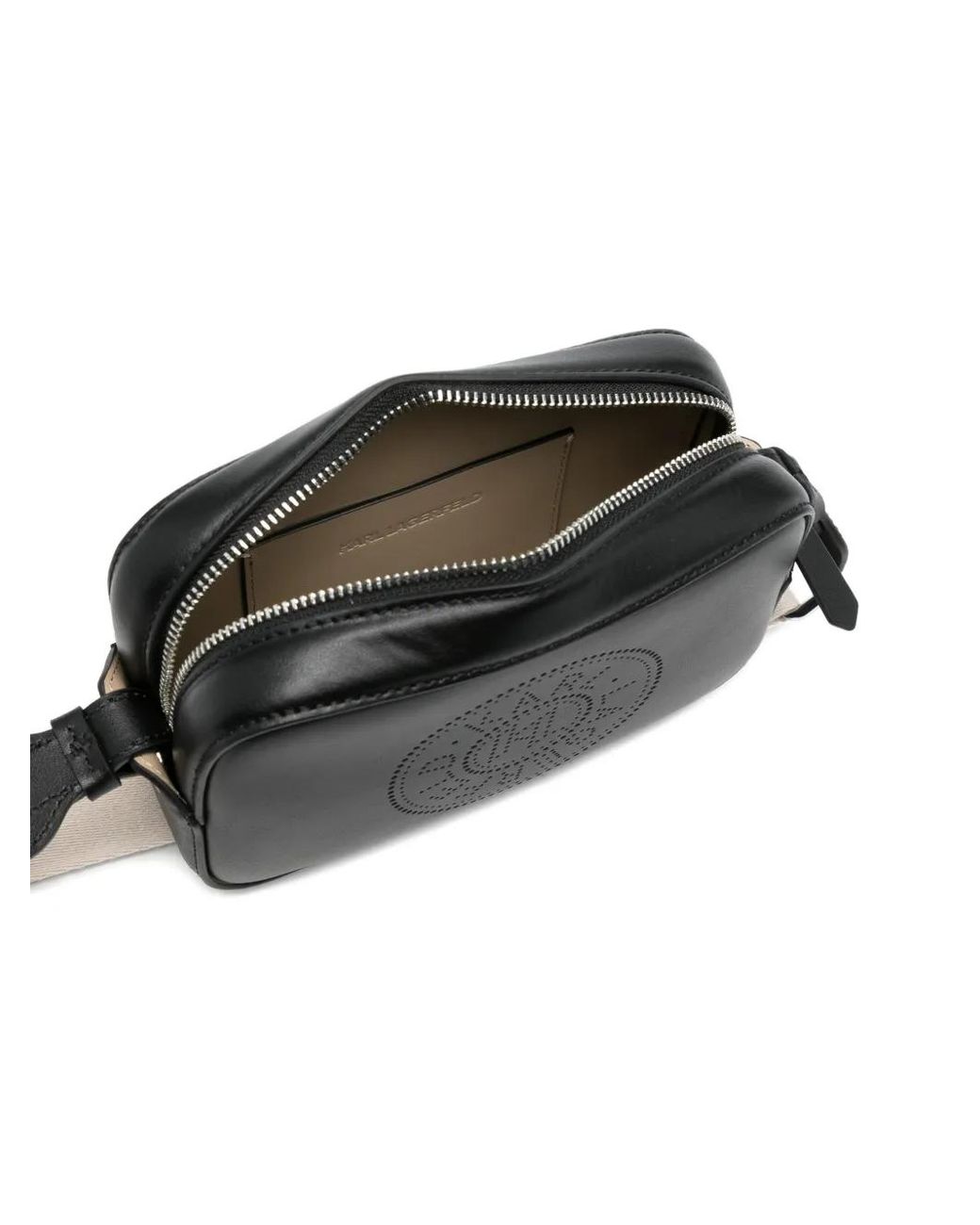 Karl Lagerfeld White K/Circle Logo Mini Bag