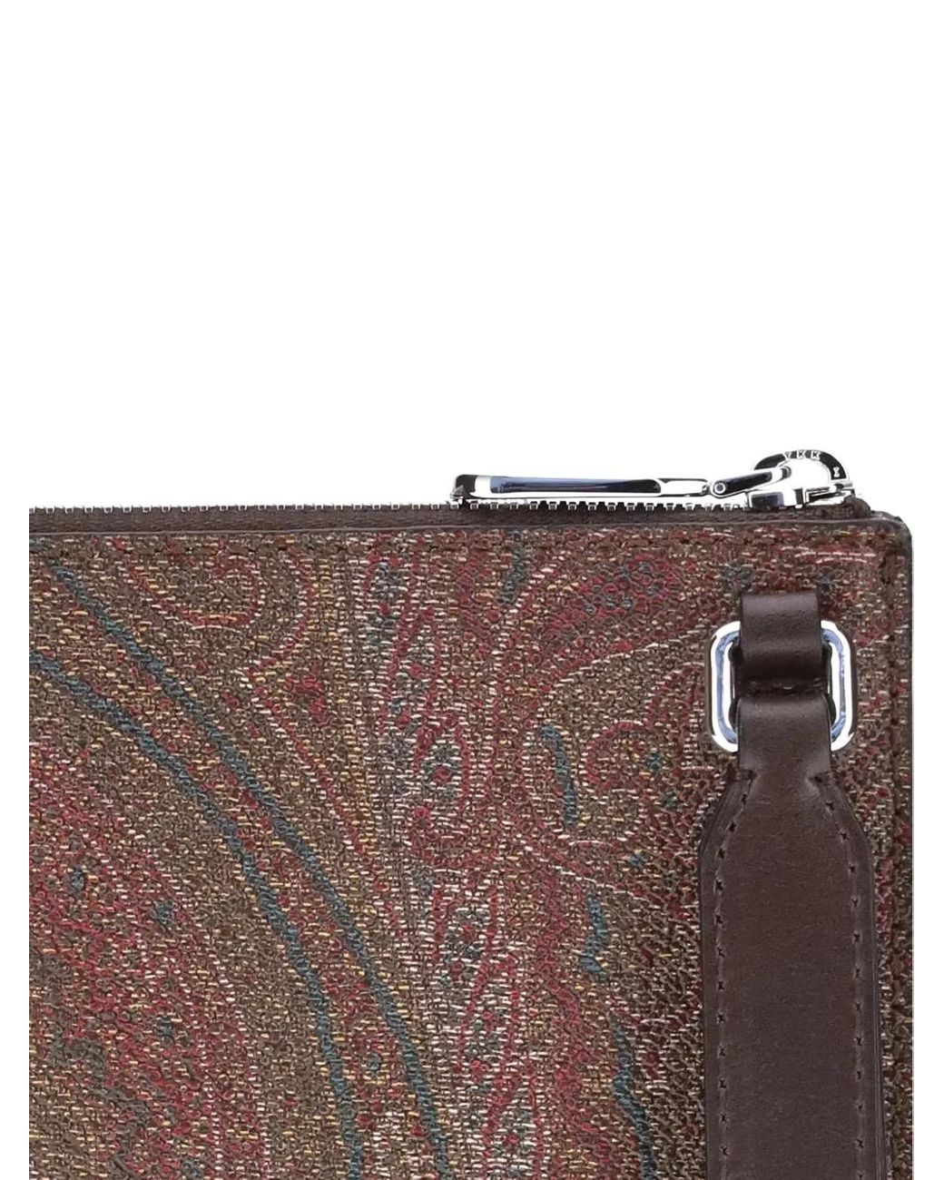 Etro Brown Essential Arnica Pouch With Pegaso