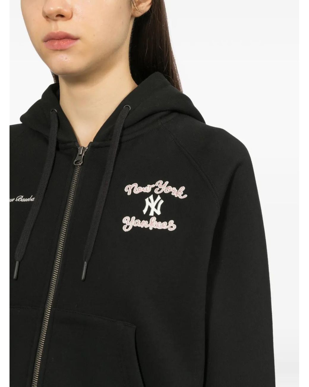 KTZ Black Logo-Embroidered Raglan Hoodie