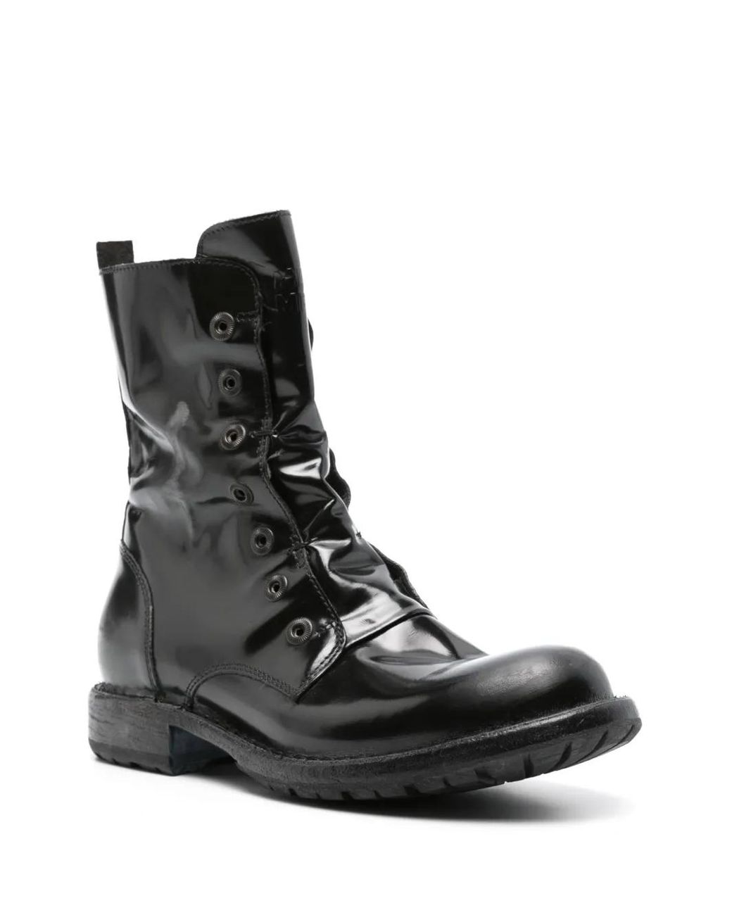 Moma Black Distressed Boots