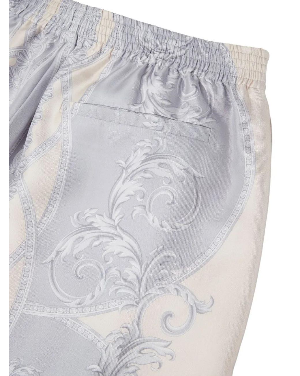 Versace Gray La Coupe Des Dieux Shorts for men
