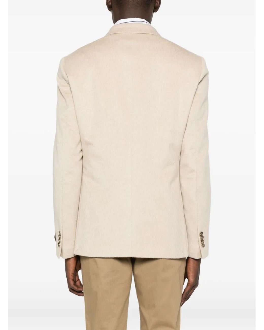 Etro Natural Paisley-Lined Cashmere Jacket for men