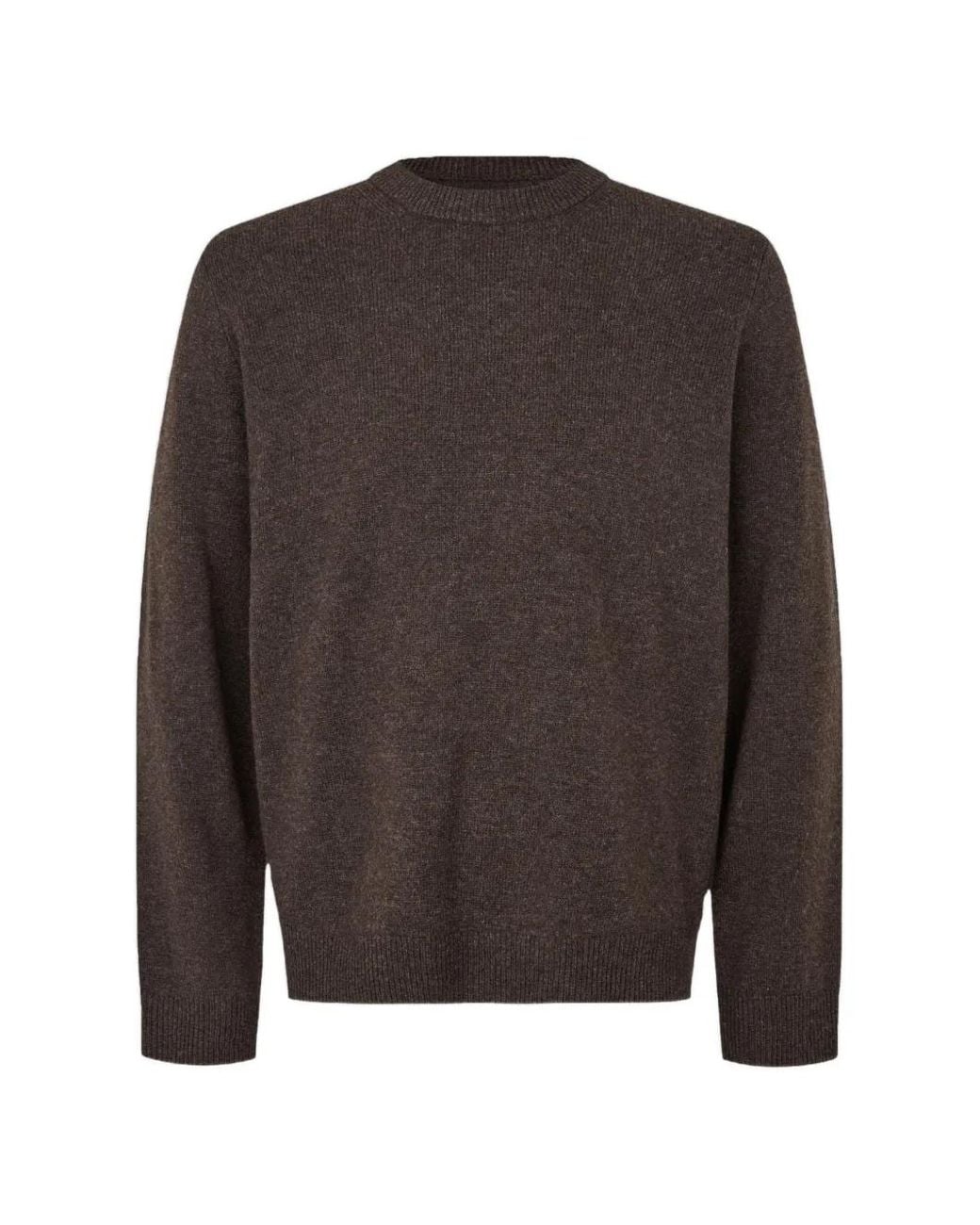 Samsøe & Samsøe Brown Isak Crew-Neck Sweater for men