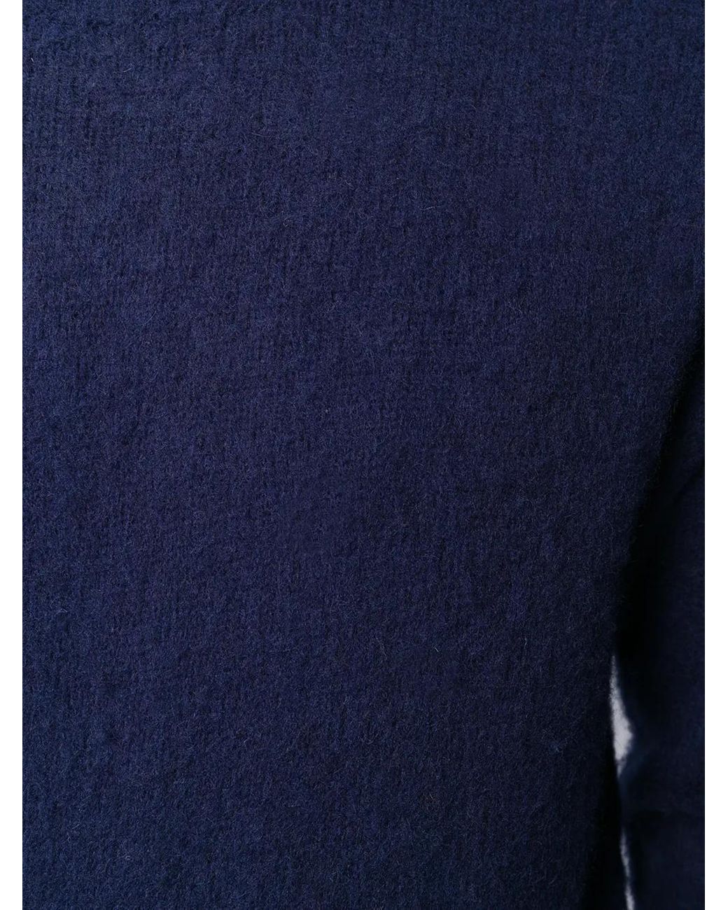 Aspesi Blue Crew Neck Jumper for men