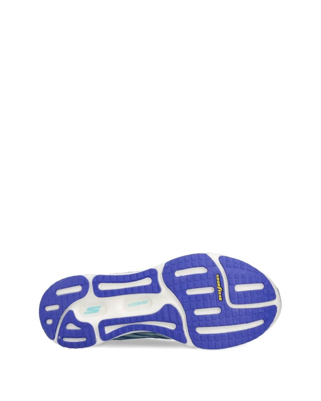 Skechers Blue Go Run Razor Excess 2 Zebra-Stripe Sneakers
