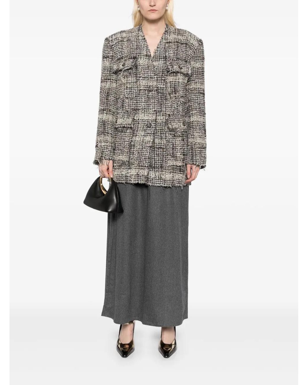 JNBY Gray Drawstring Skirt