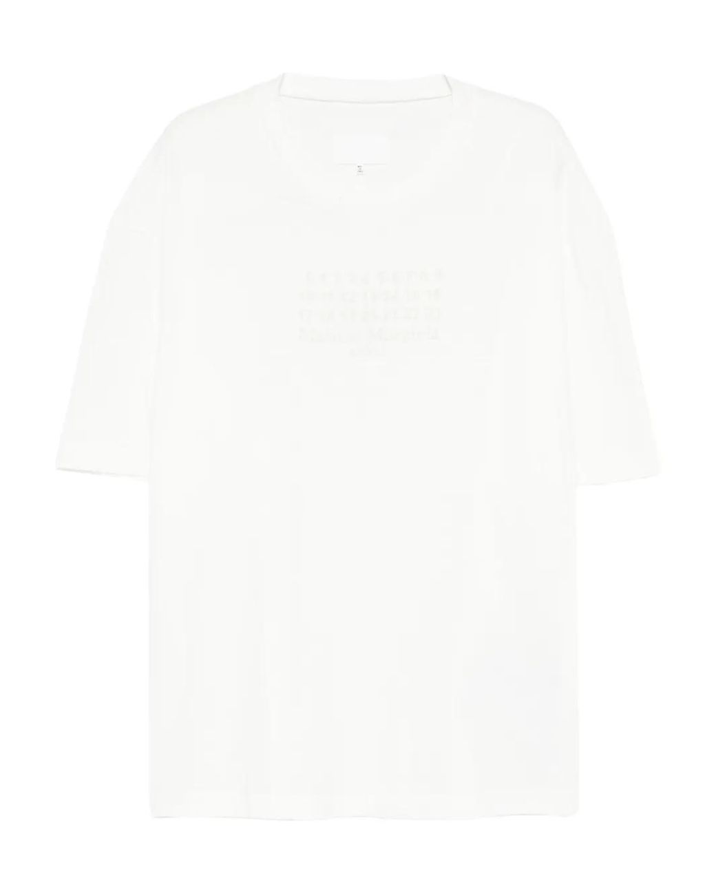 Maison Margiela White Cotton Jersey T-Shirt for men