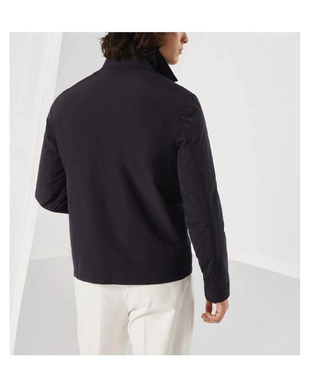 Brunello Cucinelli Blue Casual Jacket for men