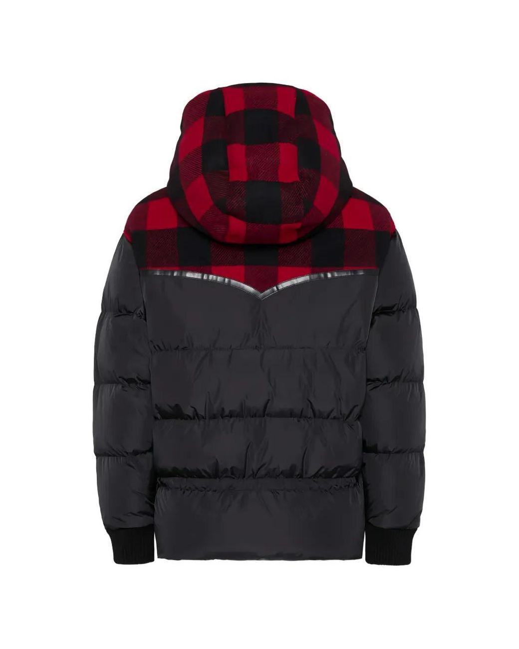 DSquared² Black Double-Hood Western Puffer Jacket for men