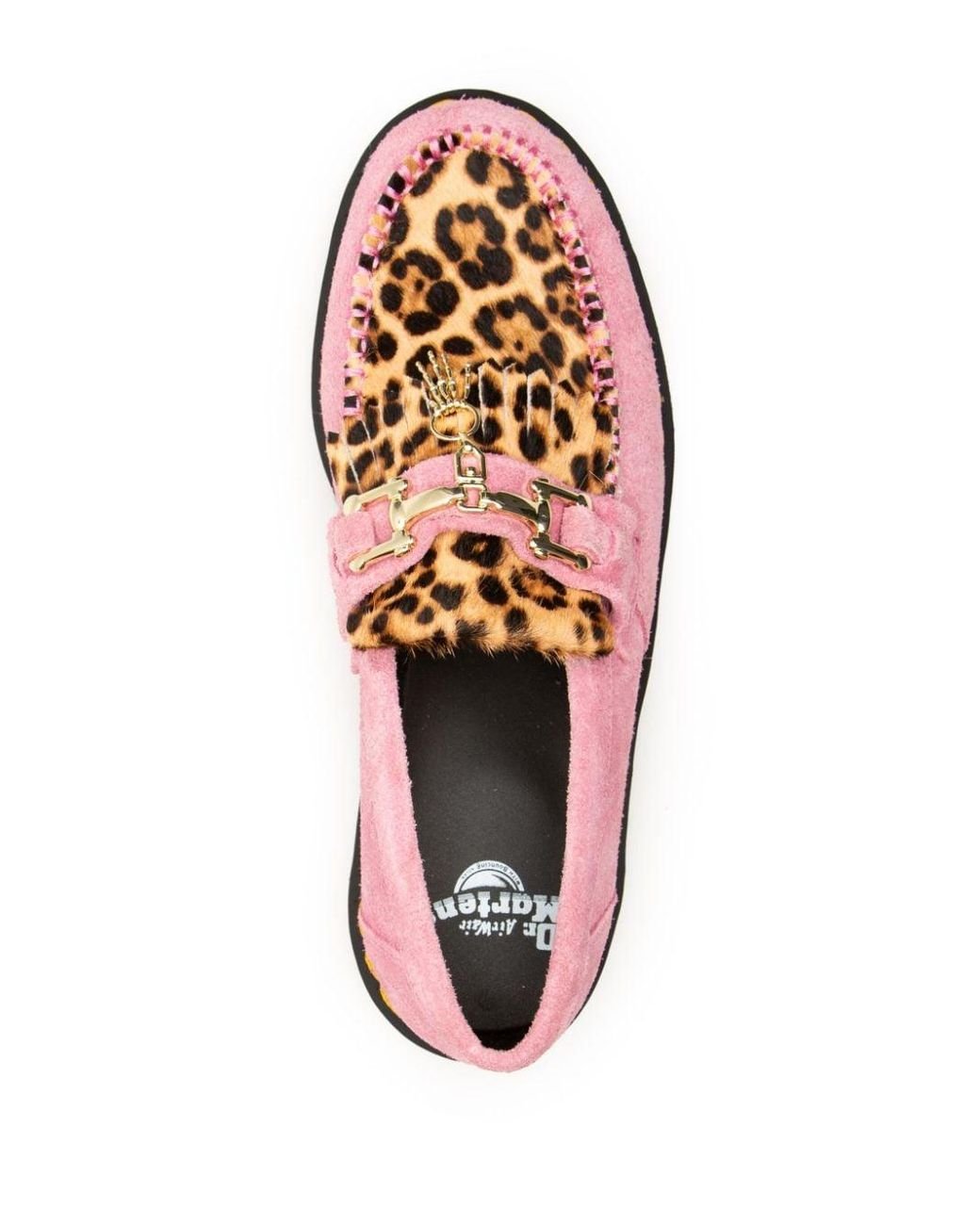 Dr martens adrian bar loafers in leopard deals