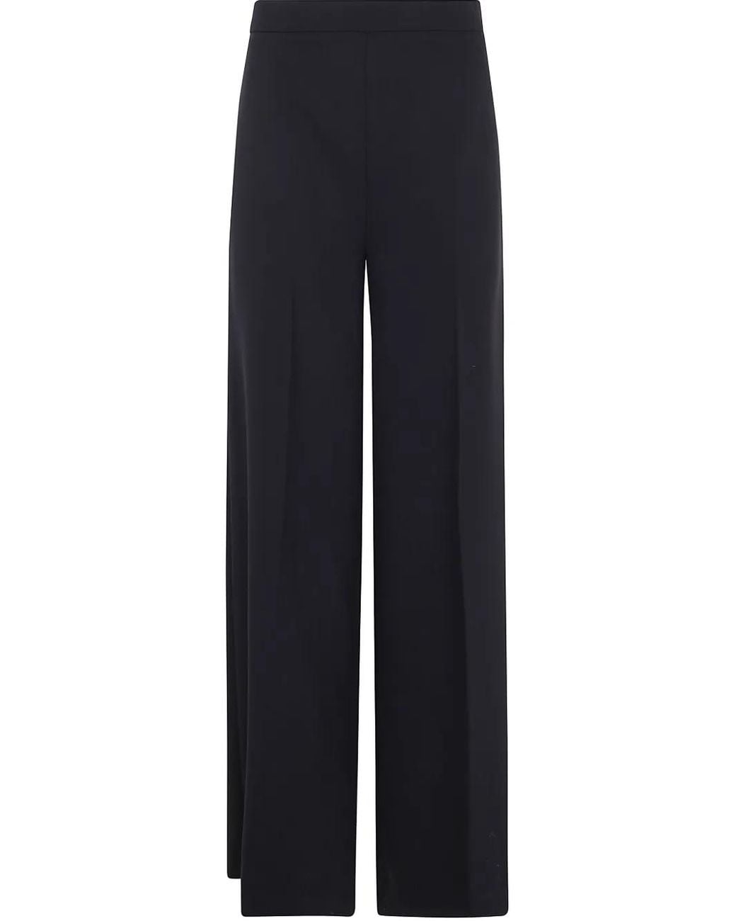 Twinset Blue Logo-Plaque Trousers